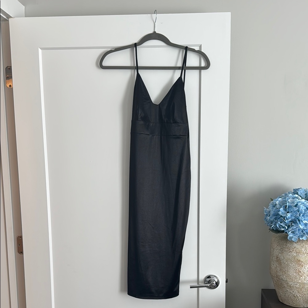 Lulus satin maxi dress